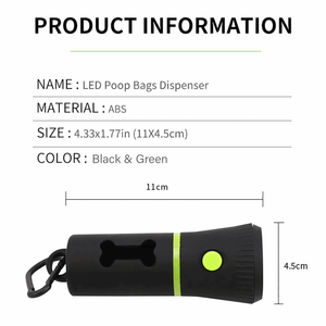 led-poof -dog-poop-Bag-dispenser-with-3-LED-lights